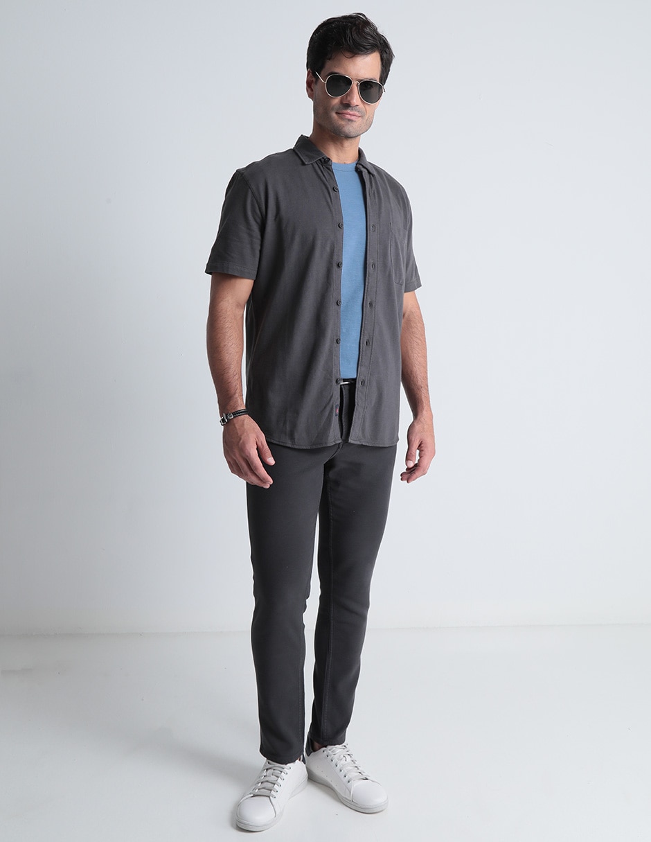Pantalón recto de algodón para hombre 3