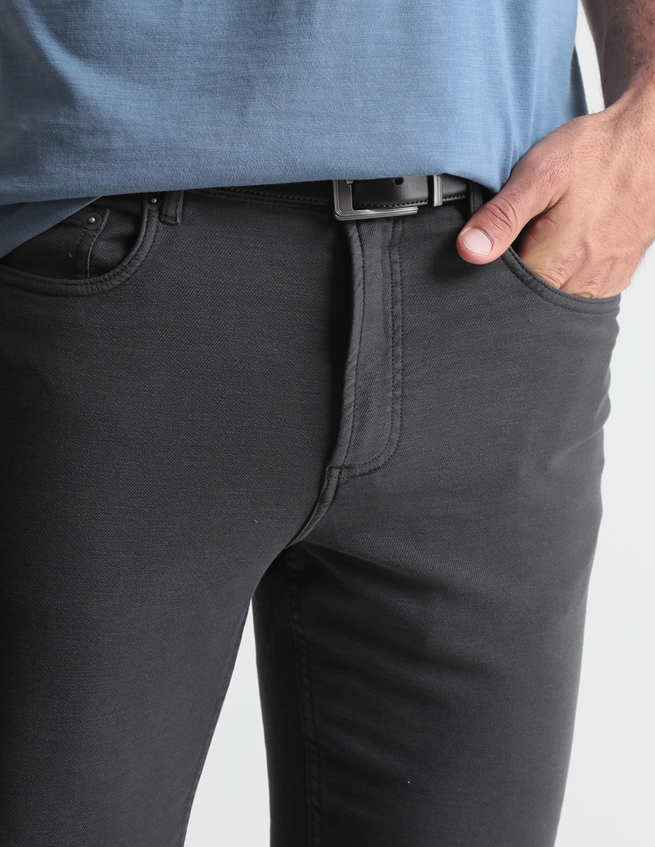 Pantalón recto de algodón para hombre 4