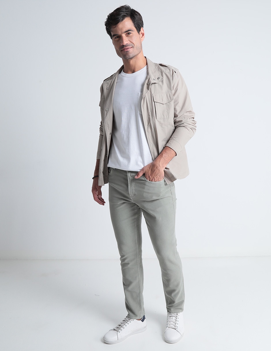 Pantalón recto de algodón para hombre 3