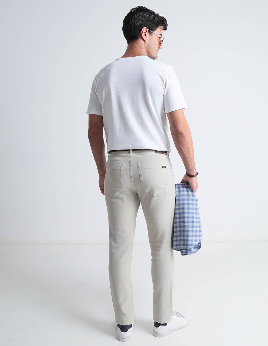 Pantalón recto de algodón para hombre 2