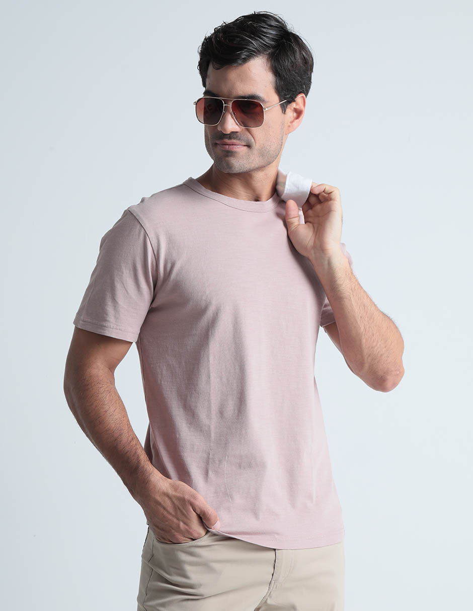 Playera cuello redondo para hombre