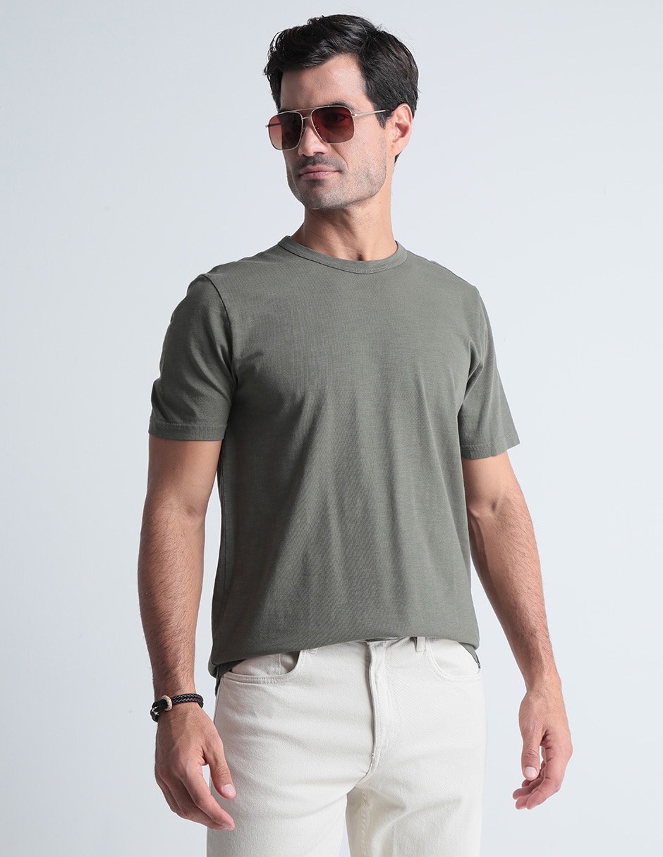 Playera cuello redondo para hombre