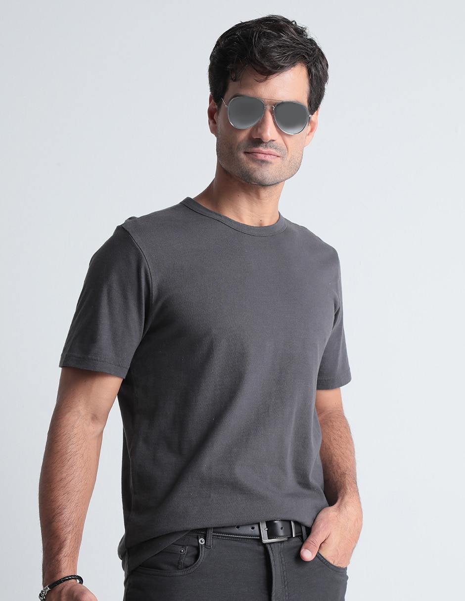 Playera cuello redondo para hombre