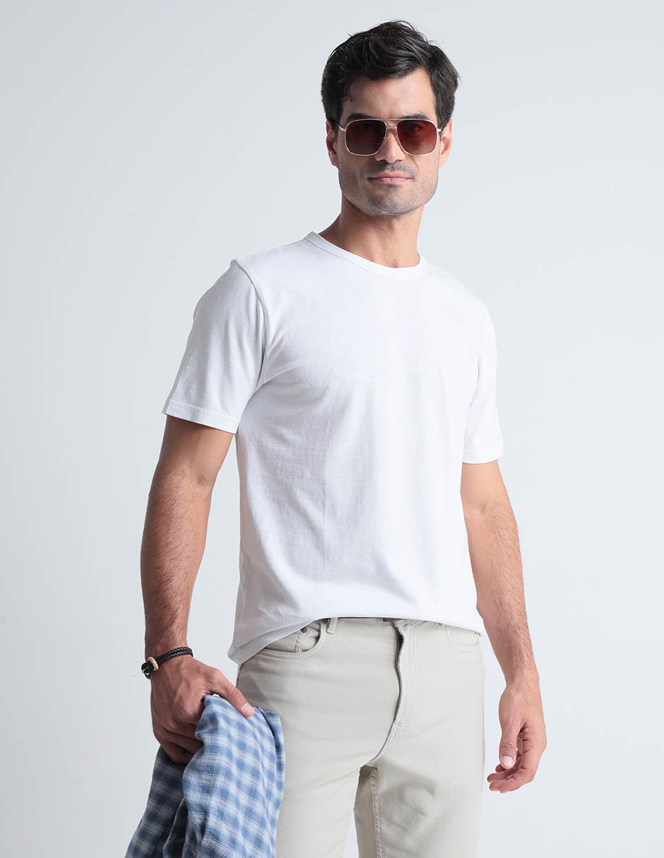 Playera cuello redondo para hombre