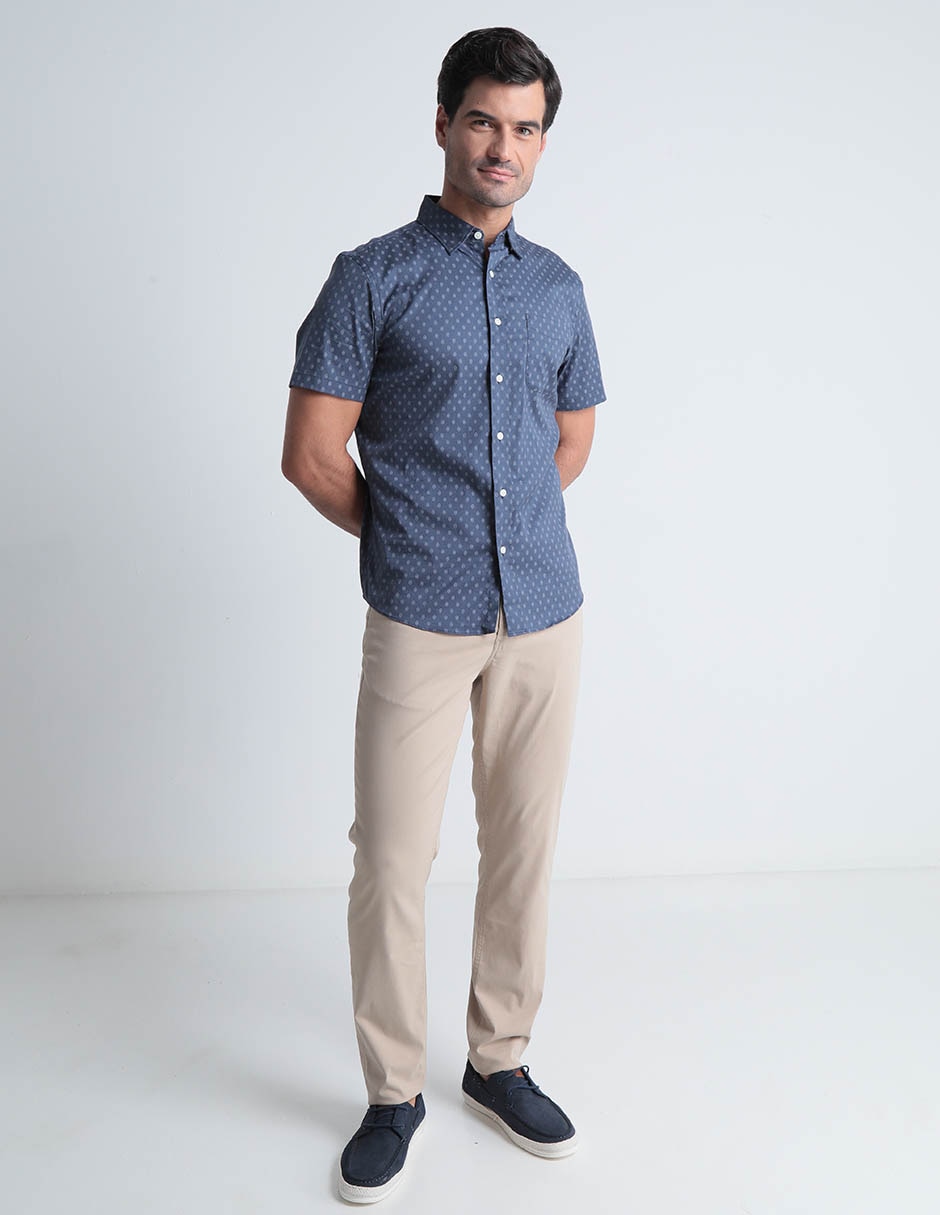 Camisa casual de algodón manga corta para hombre 3
