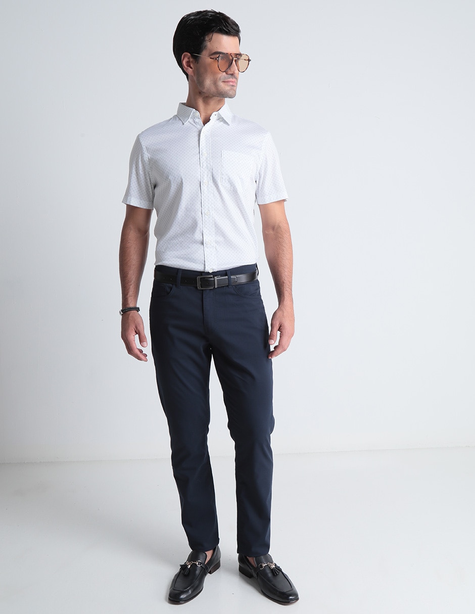 Camisa casual de algodón manga corta para hombre 3