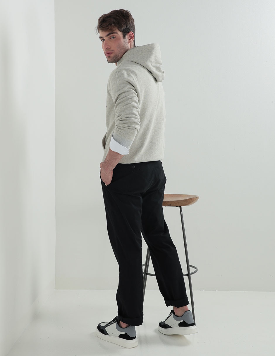 Pantalón chino recto de algodón para hombre 2