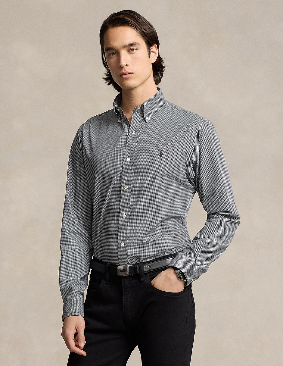 Camisa casual Polo Ralph Lauren de algodón manga larga para hombre