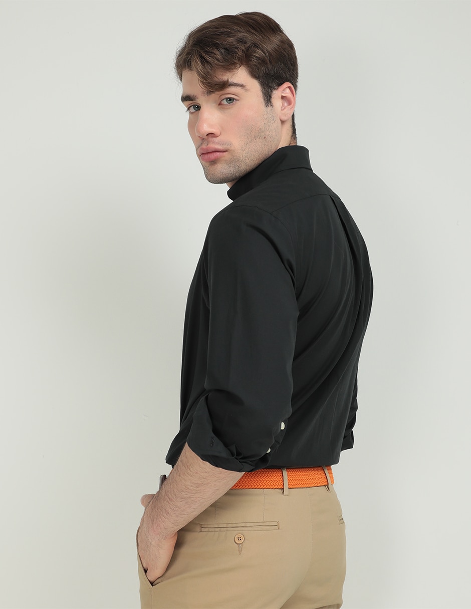 Camisa casual Polo Ralph Lauren de algodón manga larga para hombre