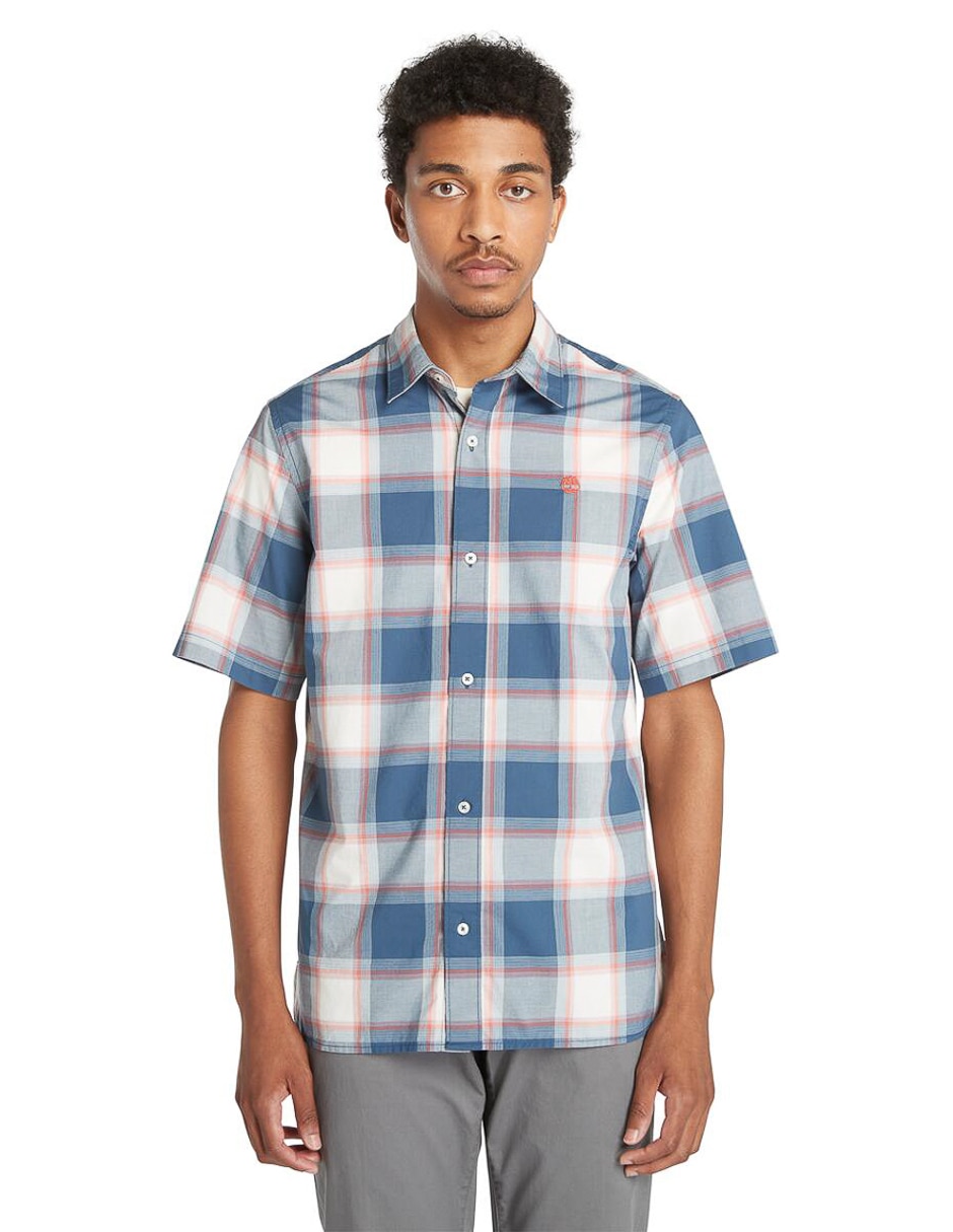 Camisa casual de algodón manga corta para hombre Camisa casual de algodón manga corta para hombre