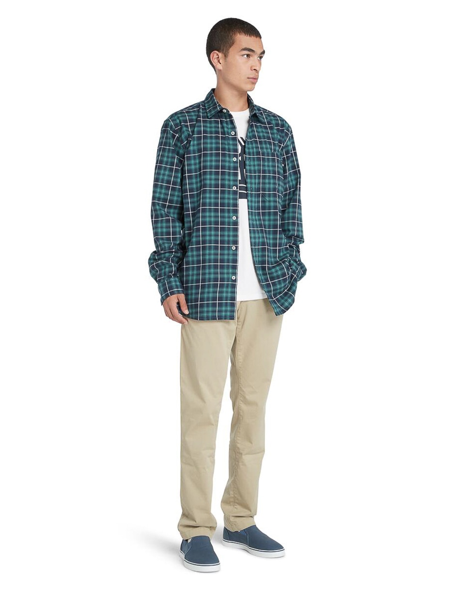 Camisa casual de algodón manga larga para hombre 2
