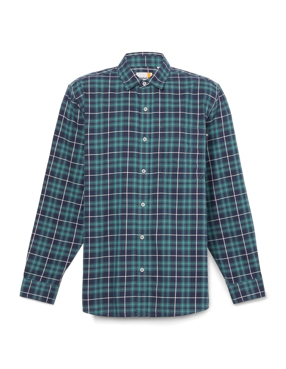 Camisa casual de algodón manga larga para hombre 4