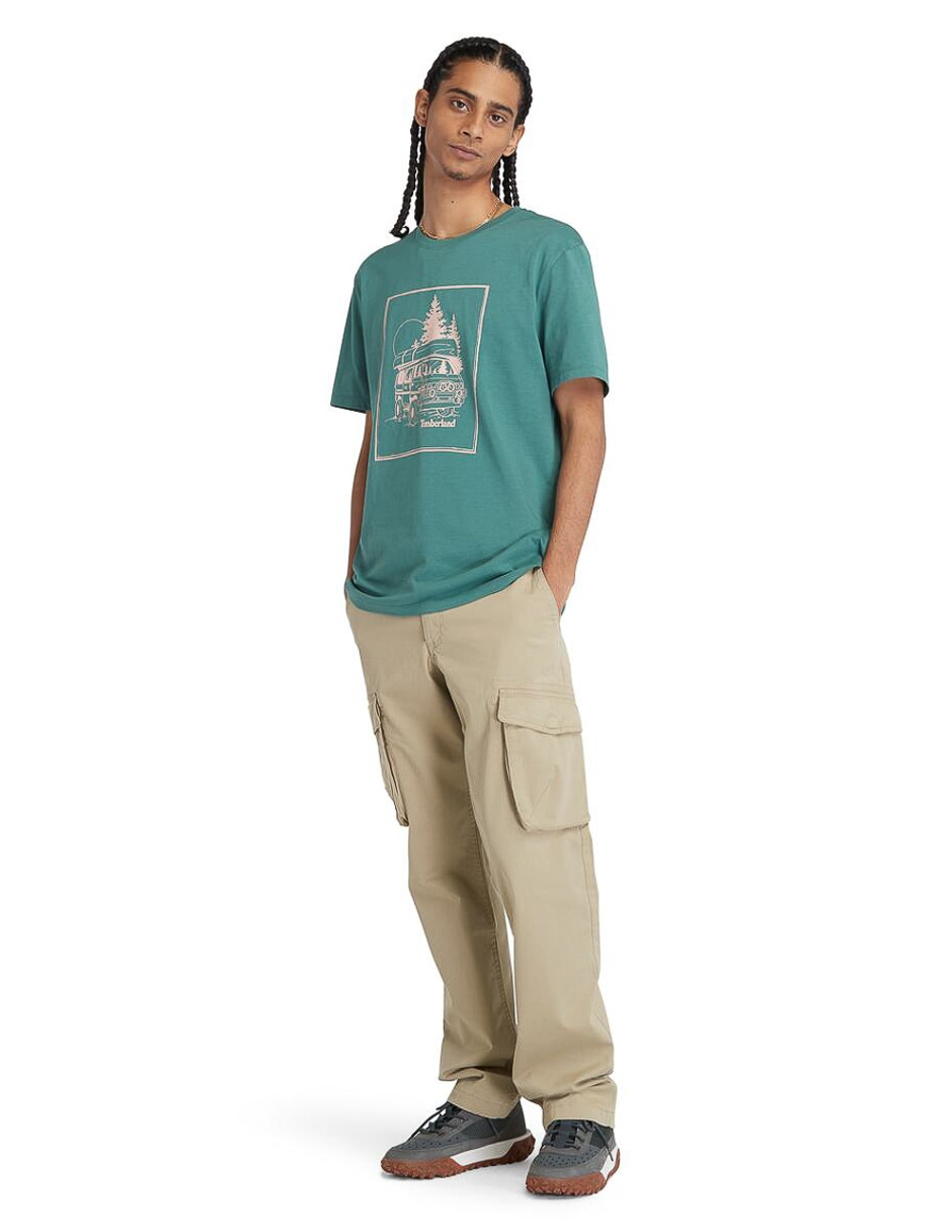 Playera tee cuello redondo para hombre 2