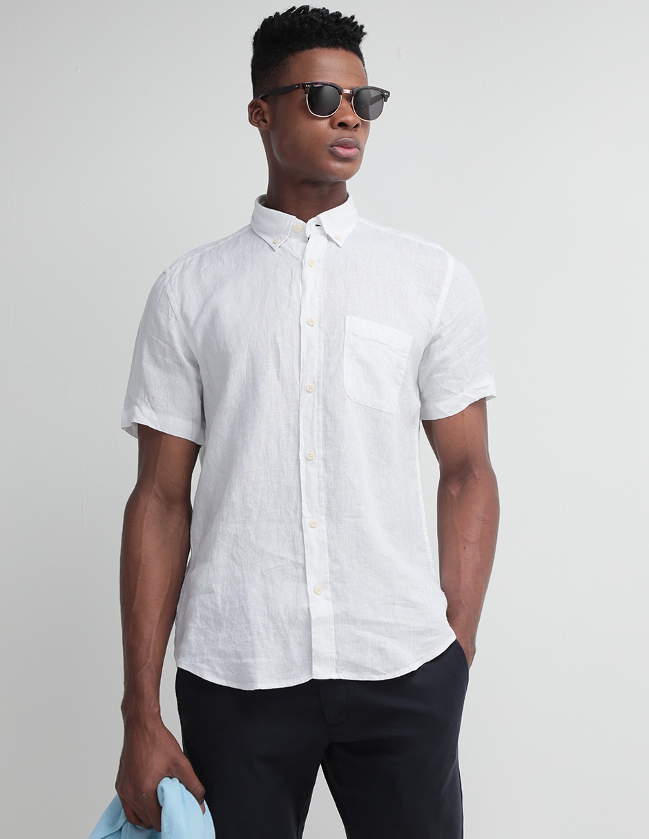 Camisa de vestir manga corta hombre online