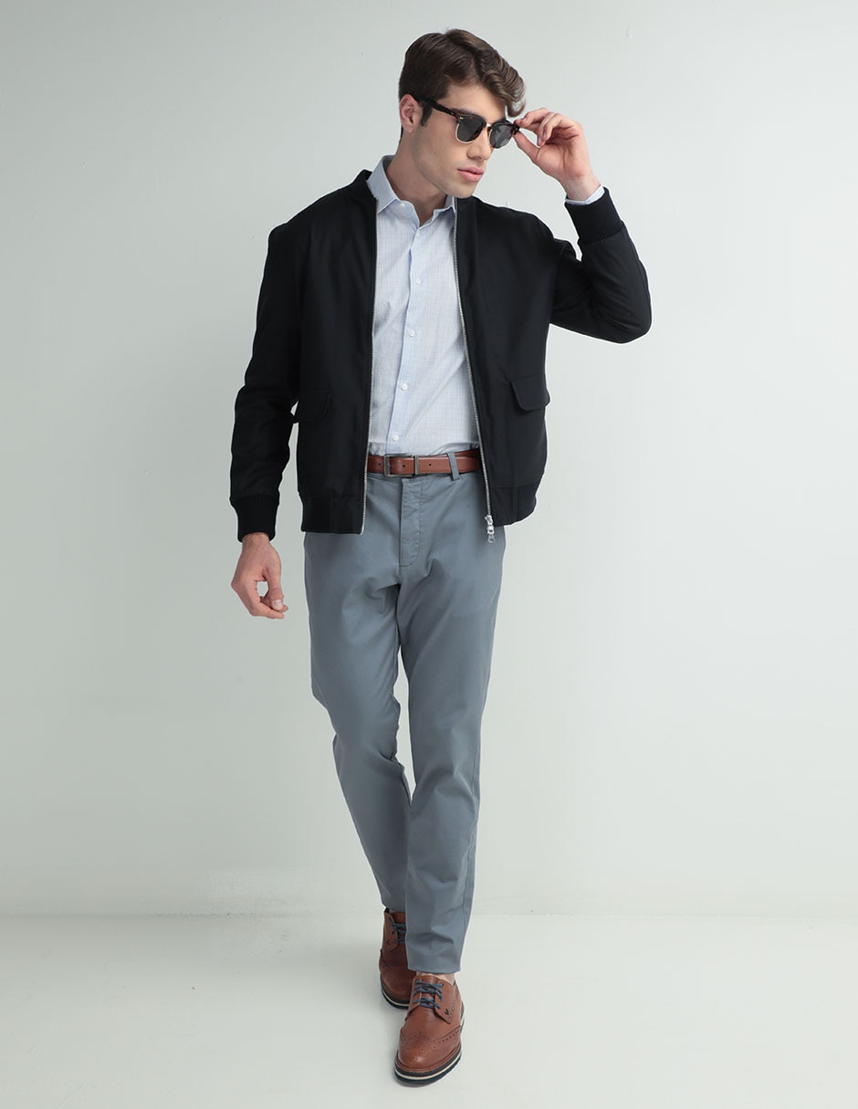 Chamarra casual con bolsillos para hombre 1