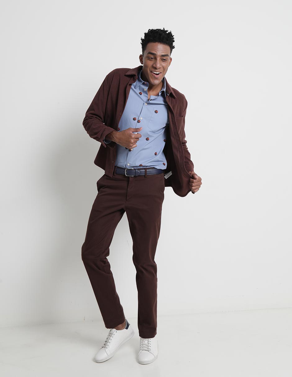 Camisa casual de algodón manga larga para hombre 3
