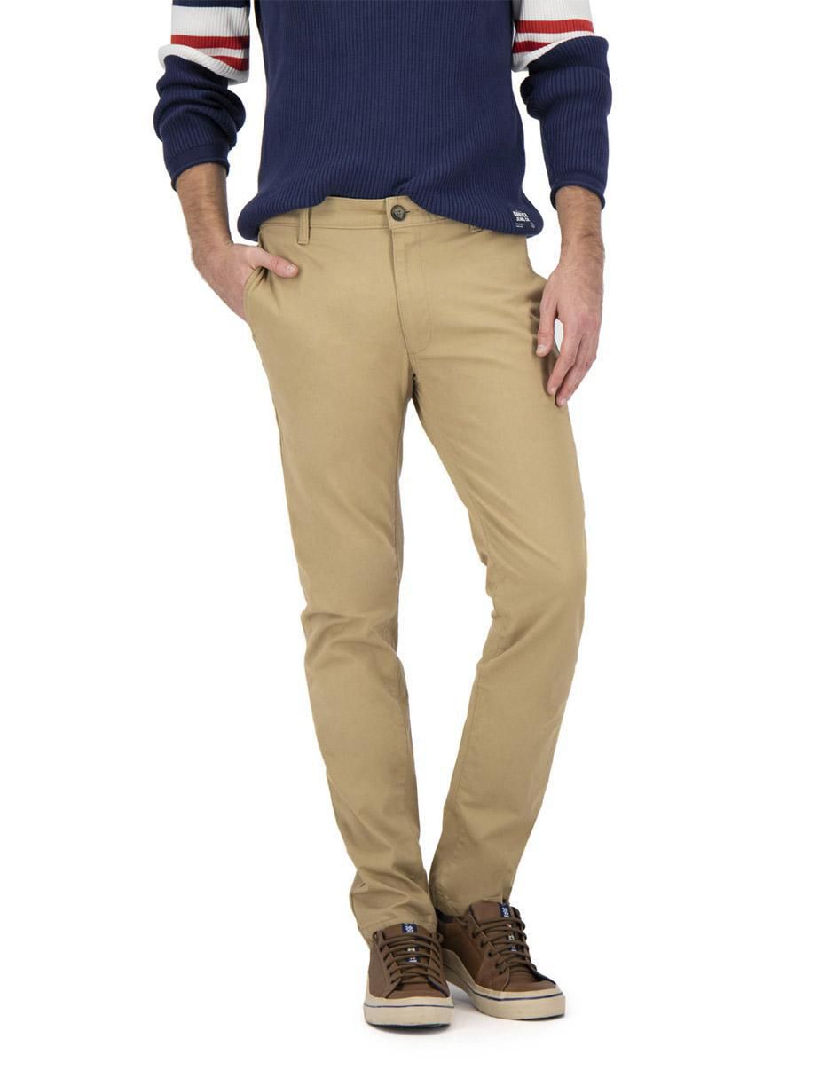 Pantalón casual recto de algodón para hombre 2