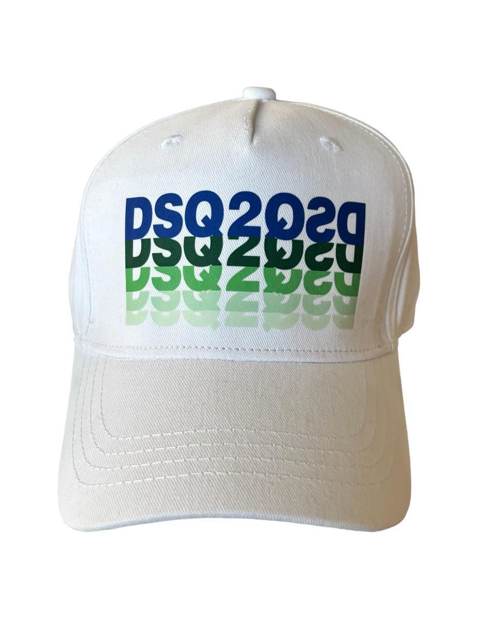 Gorra con visera curva Dsq White para hombre 2