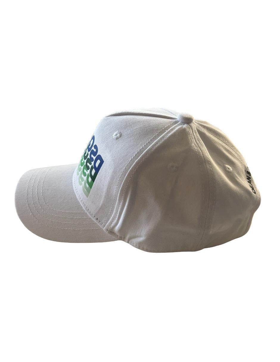 Gorra con visera curva Dsq White para hombre 3