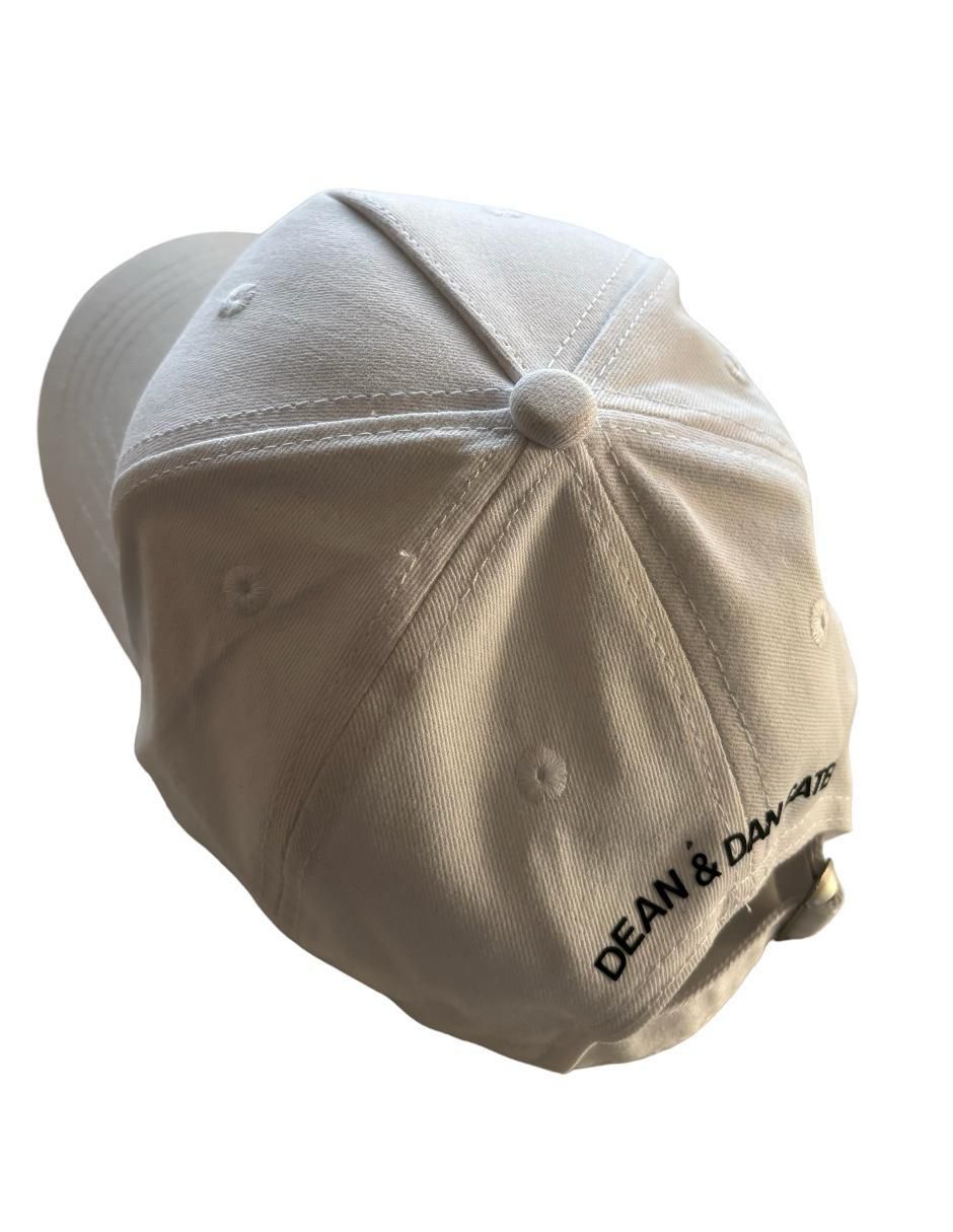 Gorra con visera curva Dsq White para hombre 4