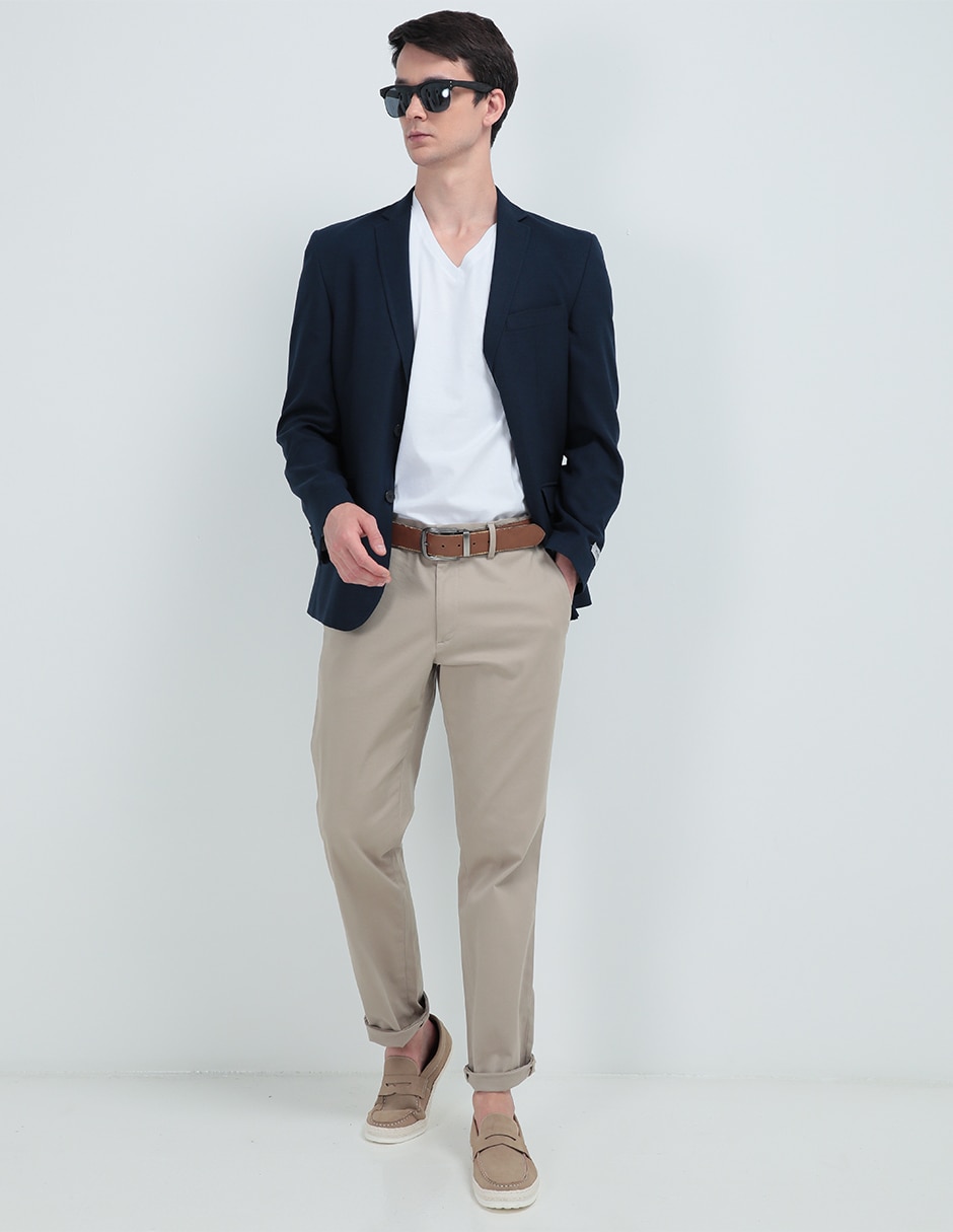 Blazer Con Playera Hombre Blazer Negro Con Pantalon Negro