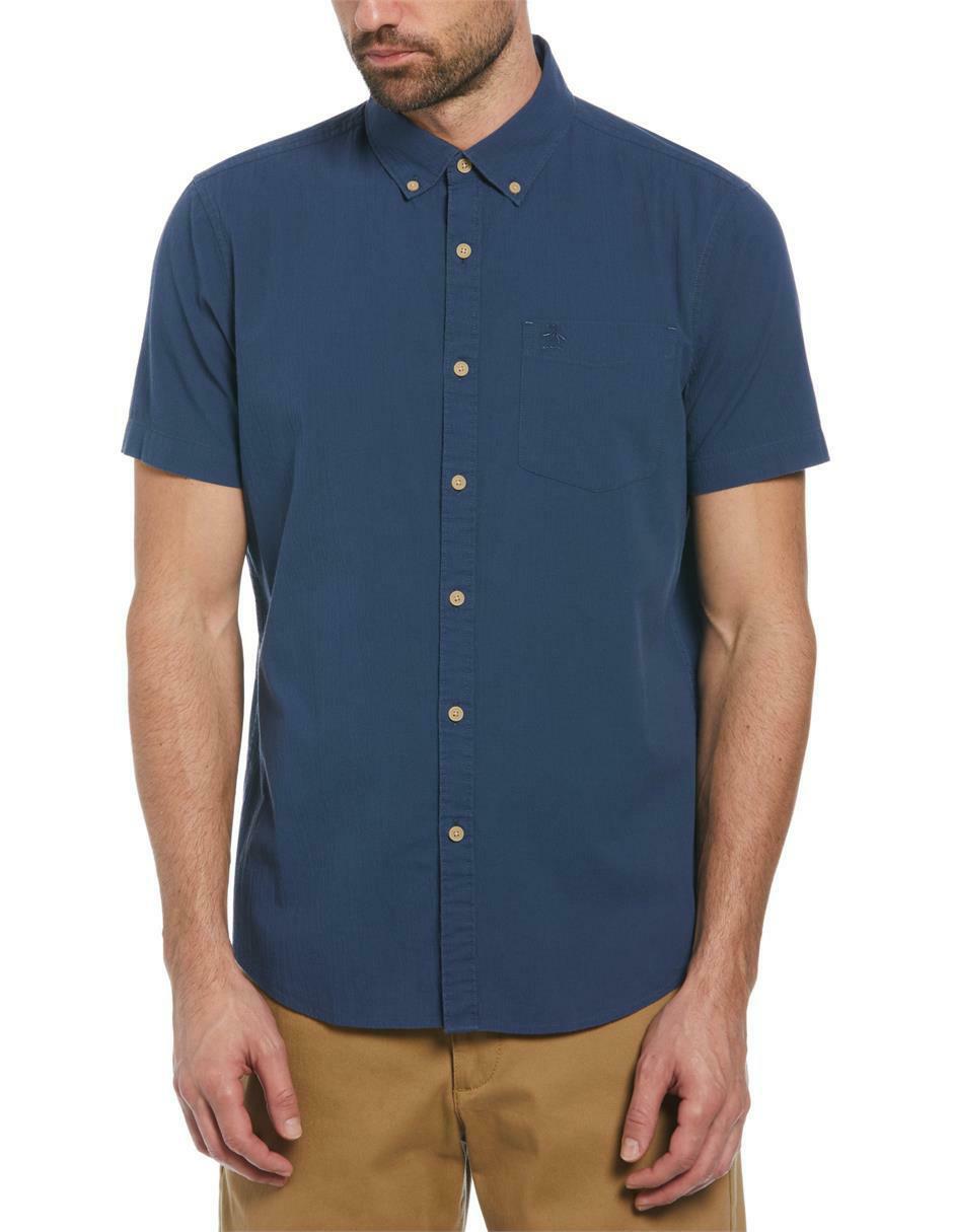 Camisa casual de algodón manga corta para hombre 1