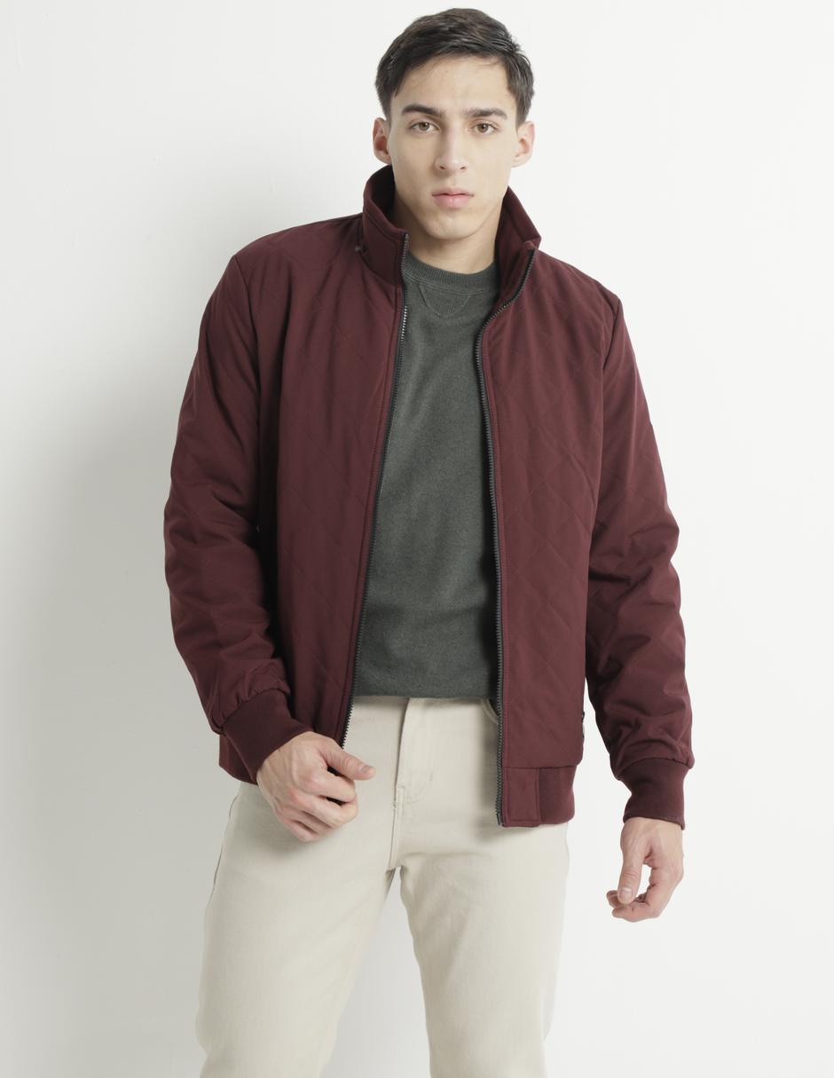 Chamarra bomber con bolsillos para hombre 1