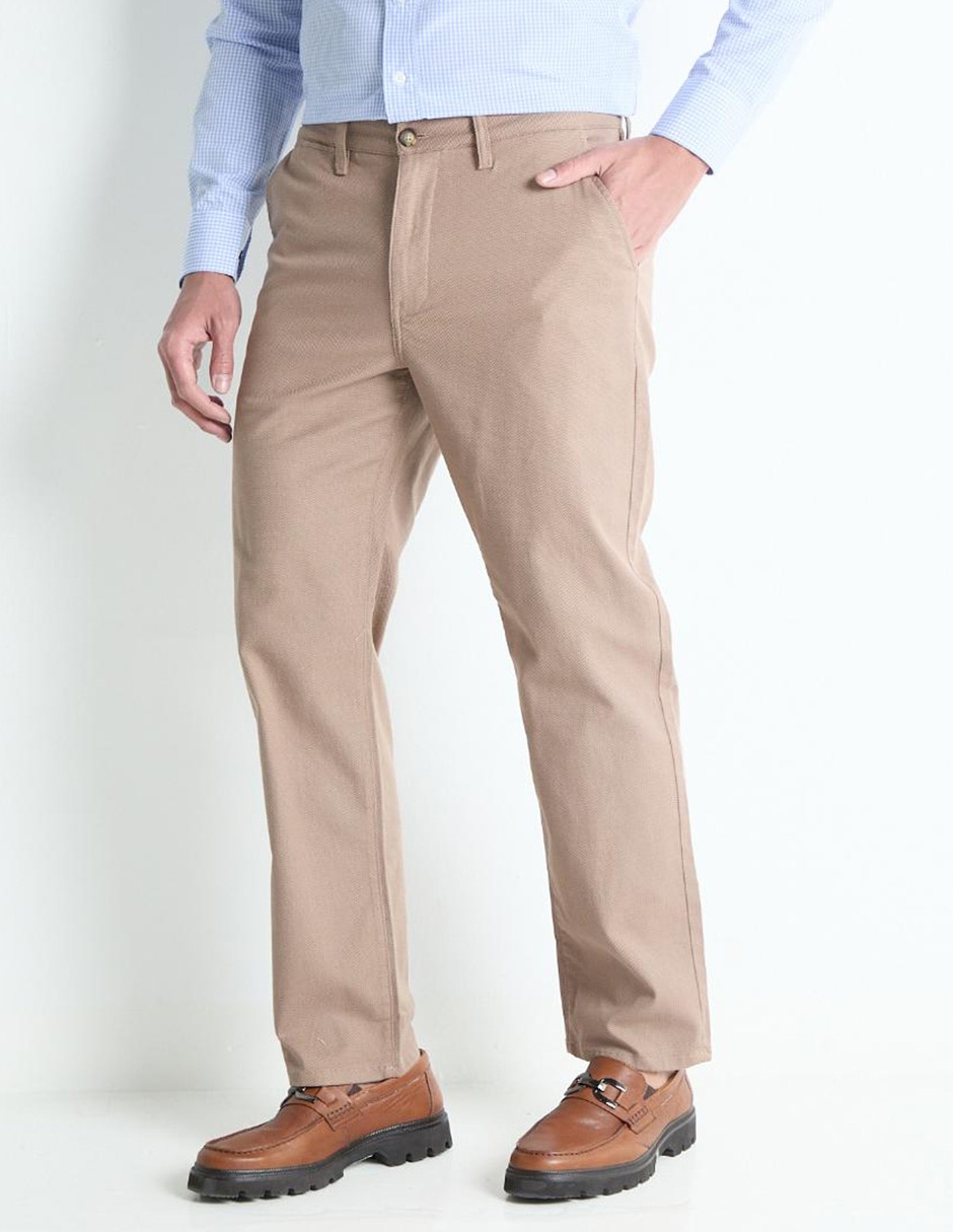 Pantalón straight Nautica de algodón para hombre