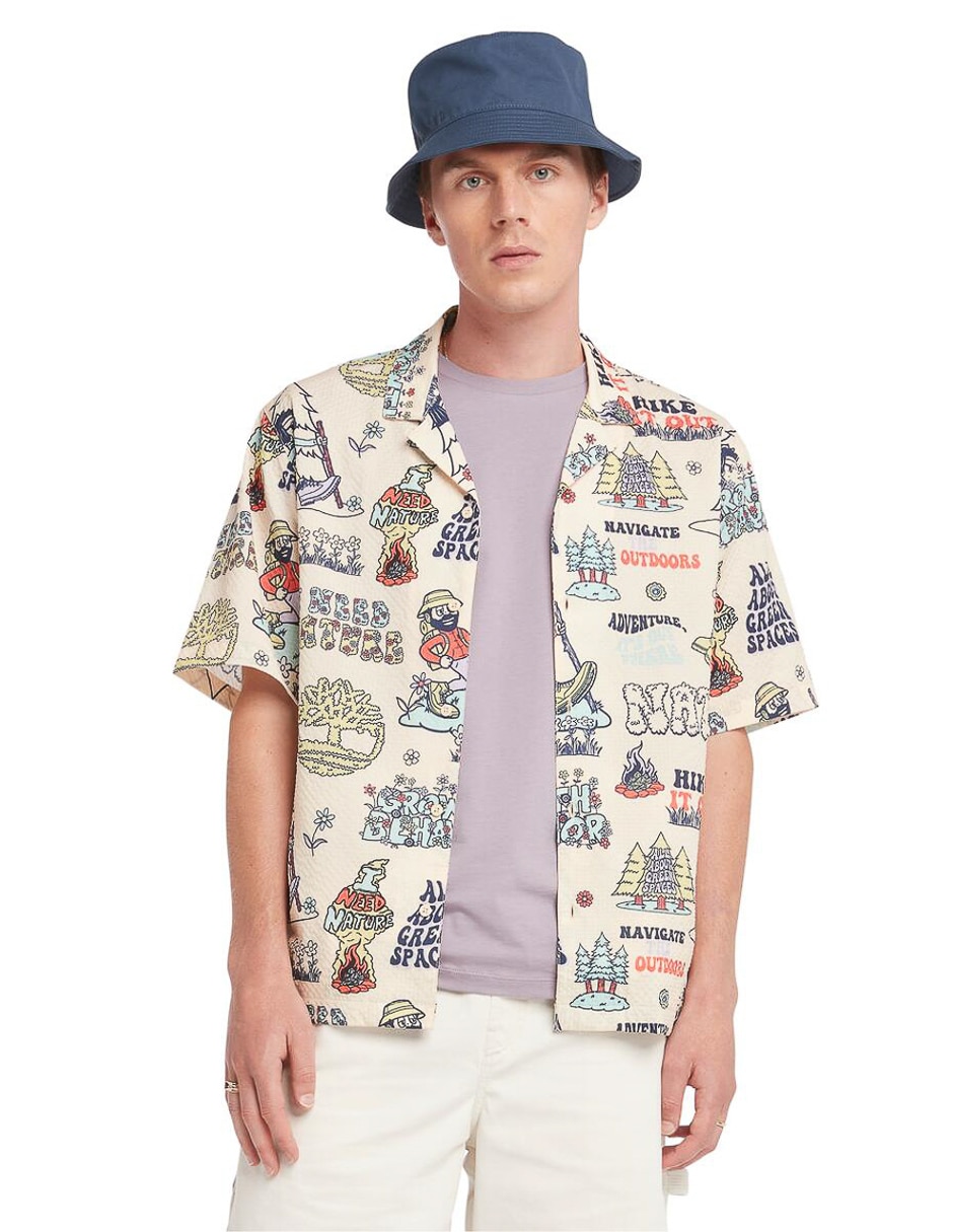 Camisa casual de algodón manga corta para hombre Camisa casual de algodón manga corta para hombre