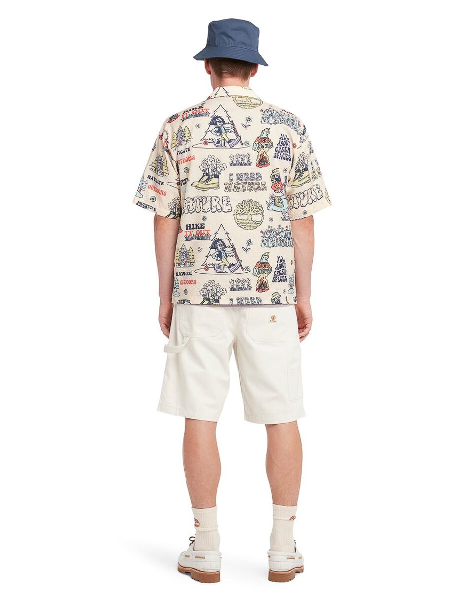 Camisa casual de algodón manga corta para hombre 5