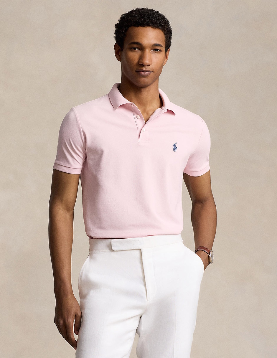 Polo rosa hombre deals