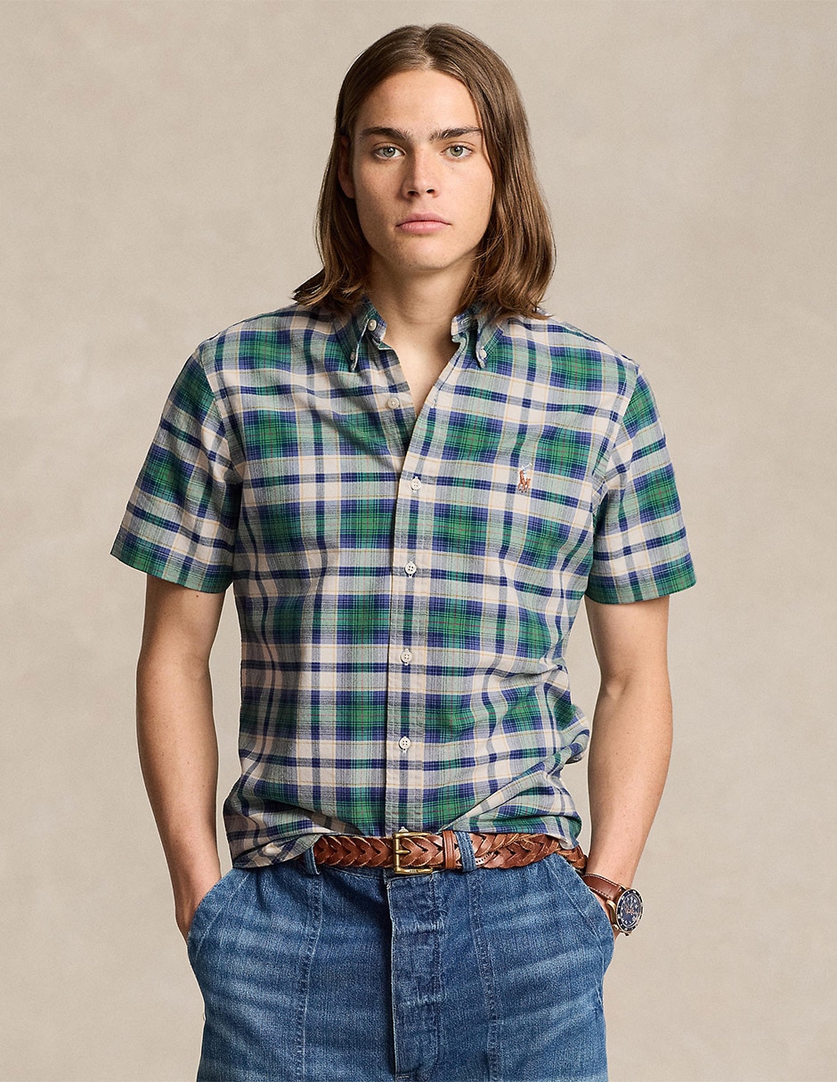 Camisa casual Polo Ralph Lauren de algodon manga corta para hombre Liverpool