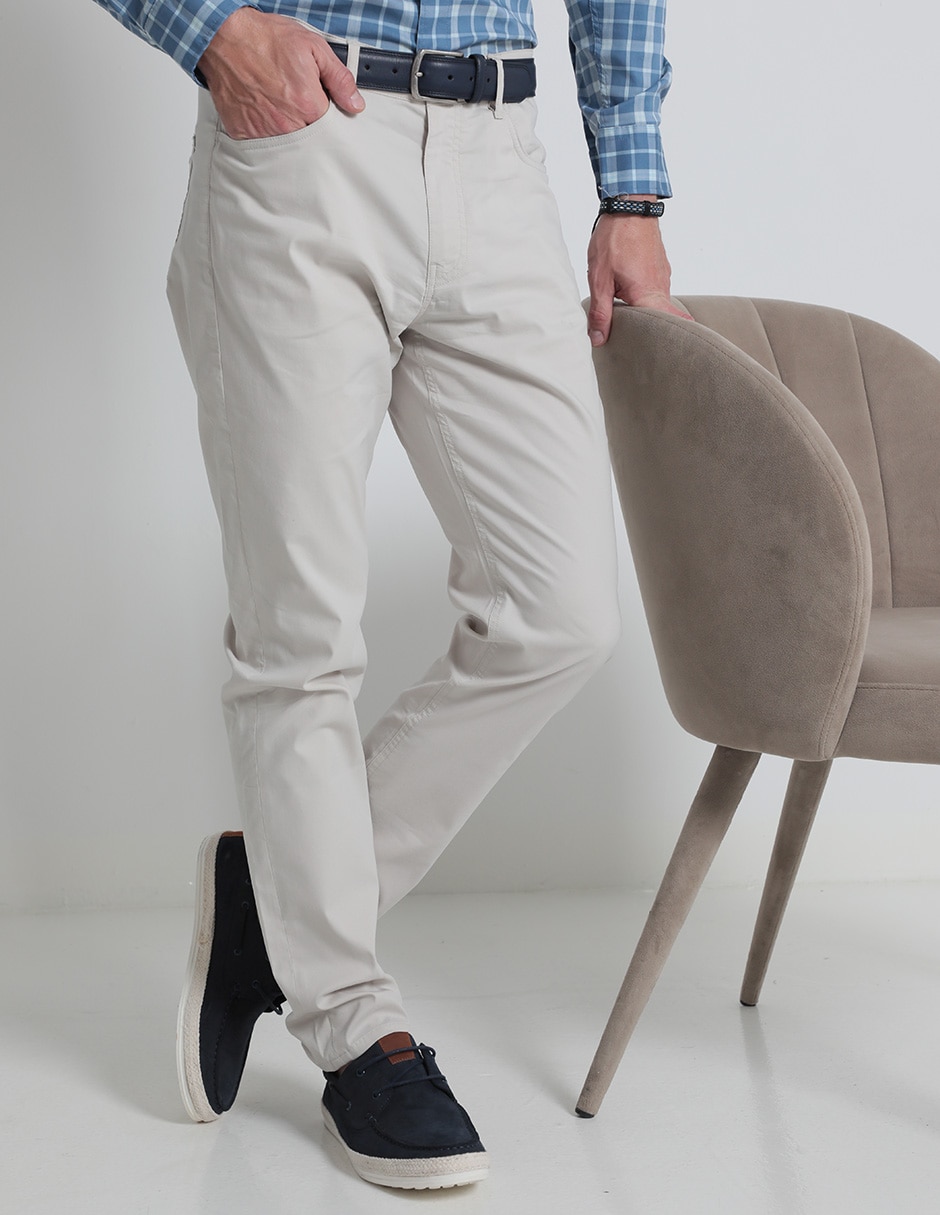 Pantalón slim de algodón para hombre Pantalón slim de algodón para hombre