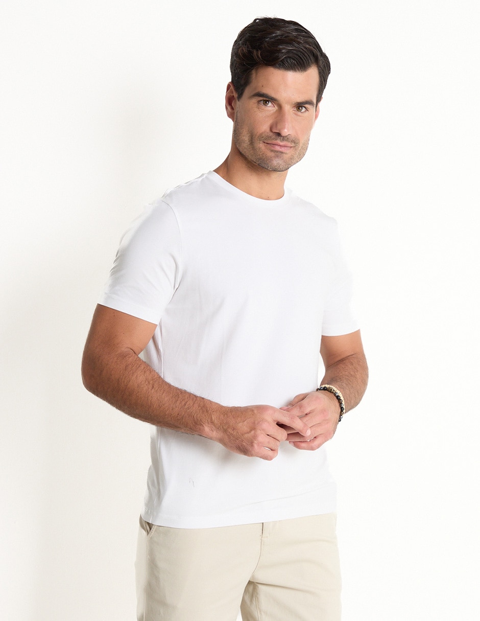 Playera cuello redondo para hombre