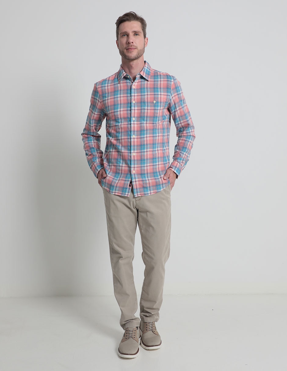 CAMISA FAHERTY MWU2410 REGULA, S, ROJO