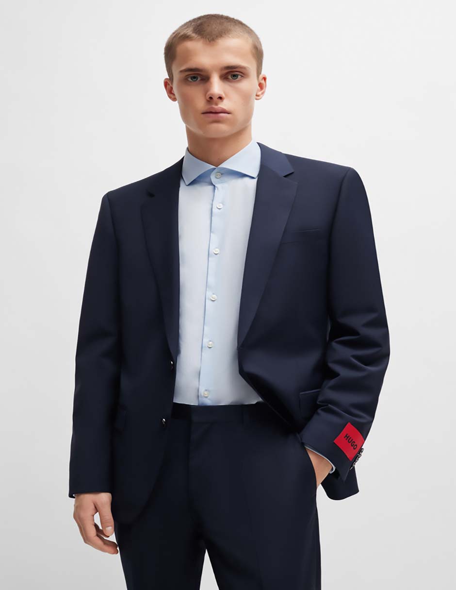 Camisa business casual de algodón manga larga para hombre 6
