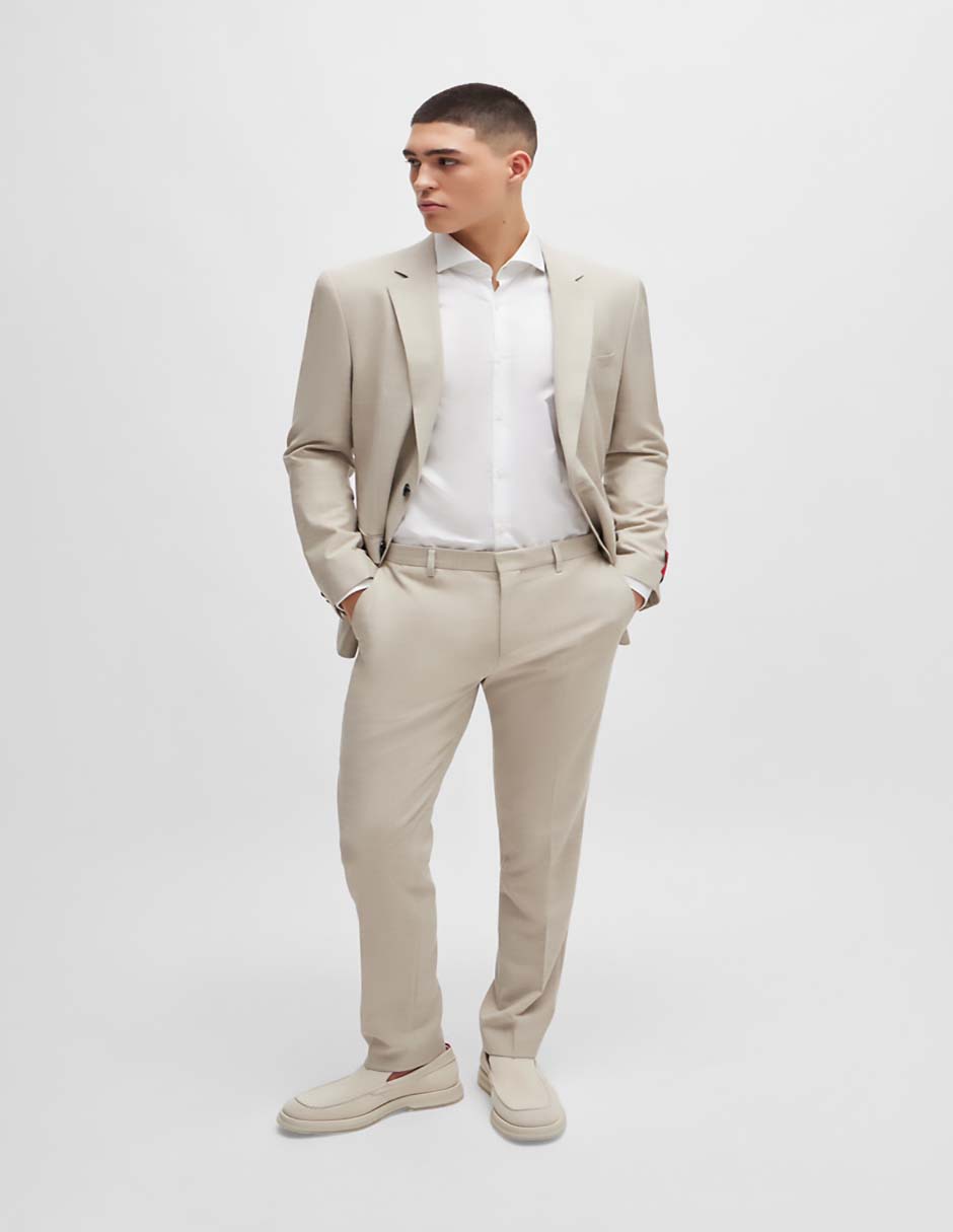 Camisa business casual de algodón manga larga para hombre 3