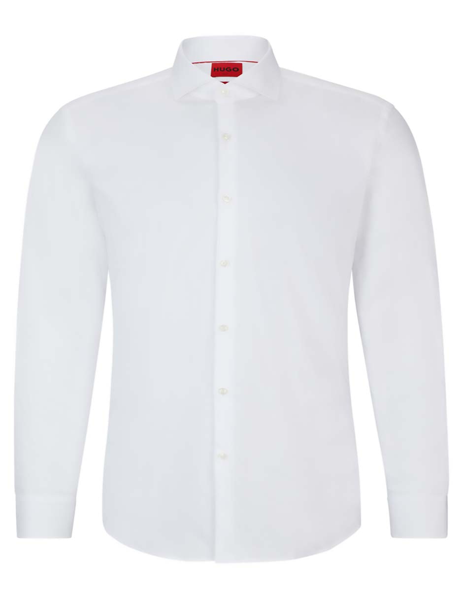 Camisa business casual de algodón manga larga para hombre 5