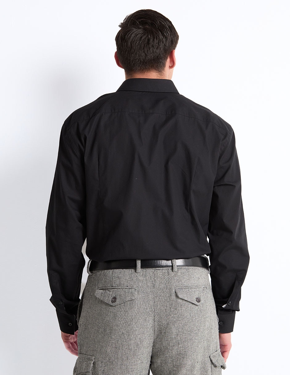 Camisa casual de algodón manga larga para hombre 2