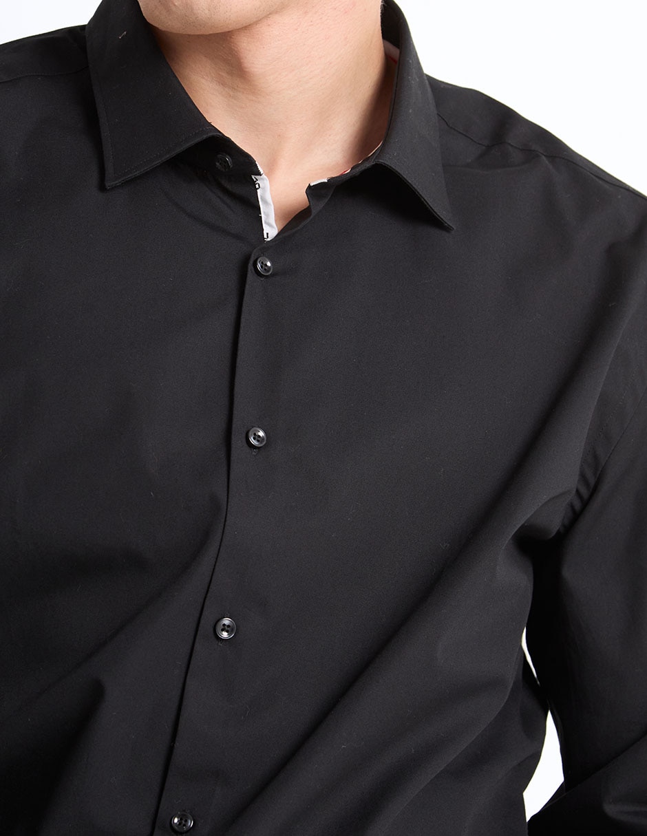 Camisa casual de algodón manga larga para hombre 4