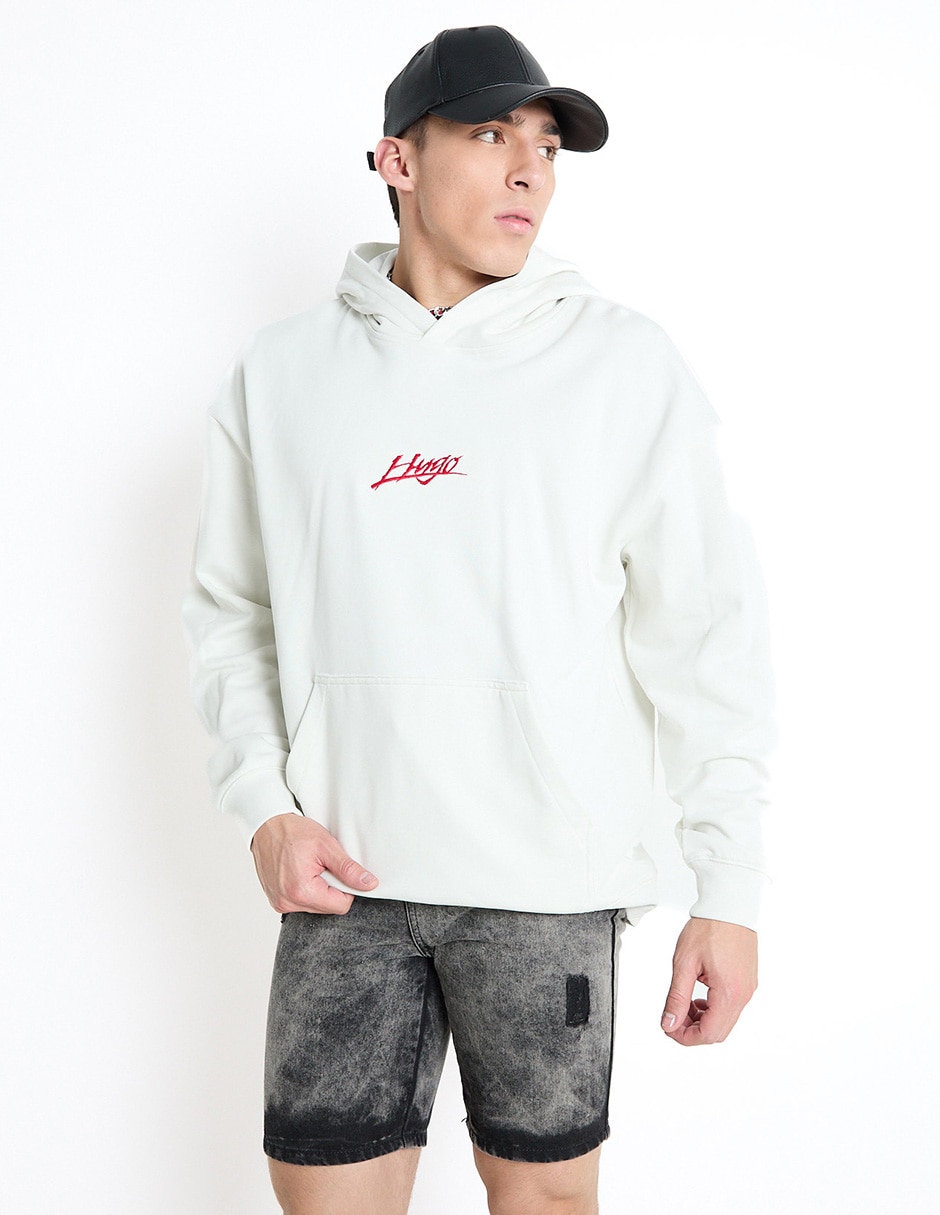 Sueter Hugo Sudadera Hugo Boss Liverpool Boss Hoodie Hugo Boss Hooded  Sweatshirt With Logo And Reflective