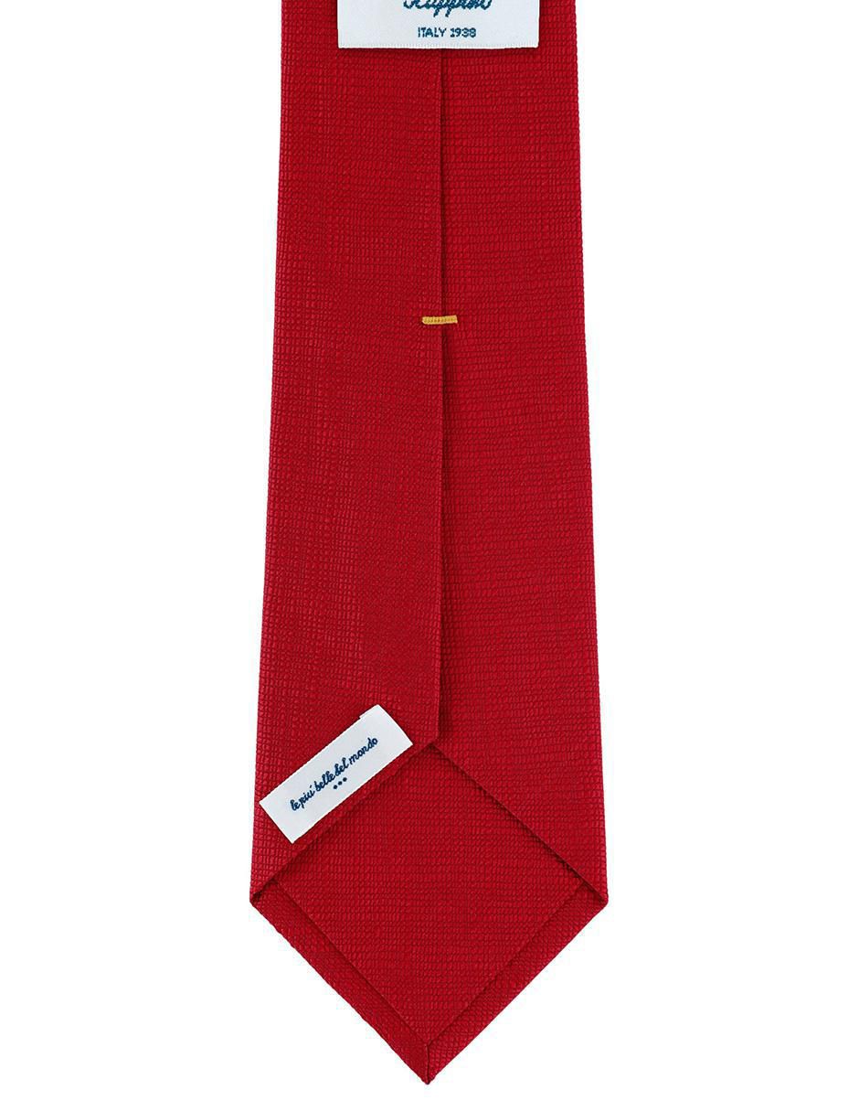 Corbata scappino clásica (+8.5 cm) "de" seda "estampado" liso "para" hombre