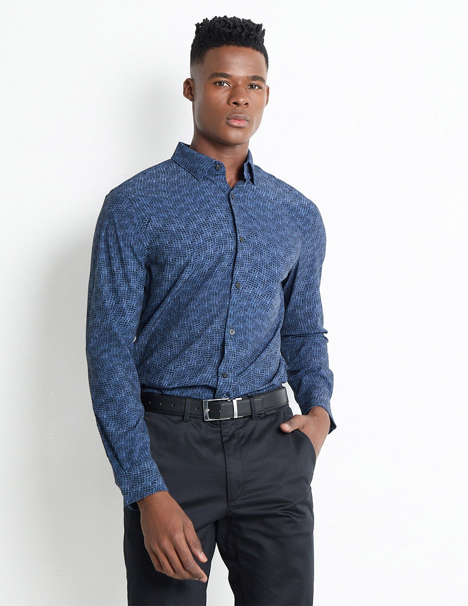 Camisa Formal Camisa Perry Ellis Precio Camisa Azul Perry Ellis