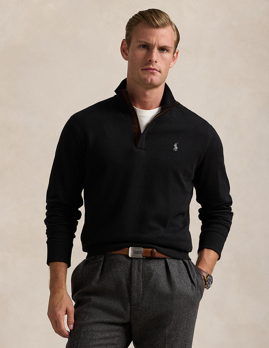 Suéter Polo Ralph Lauren cuello con cierre para hombre Liverpool