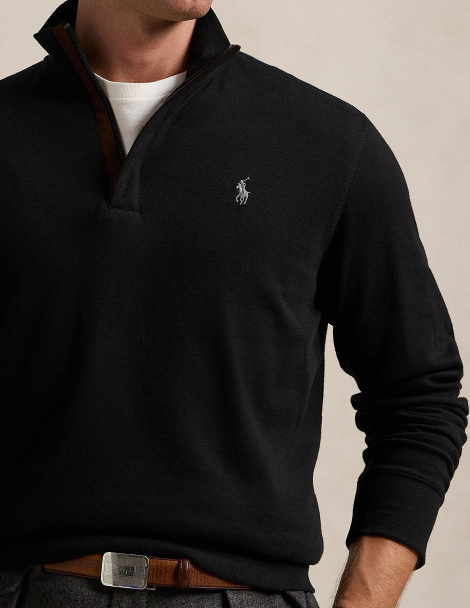 Suéter cuello con cierre para hombre 4