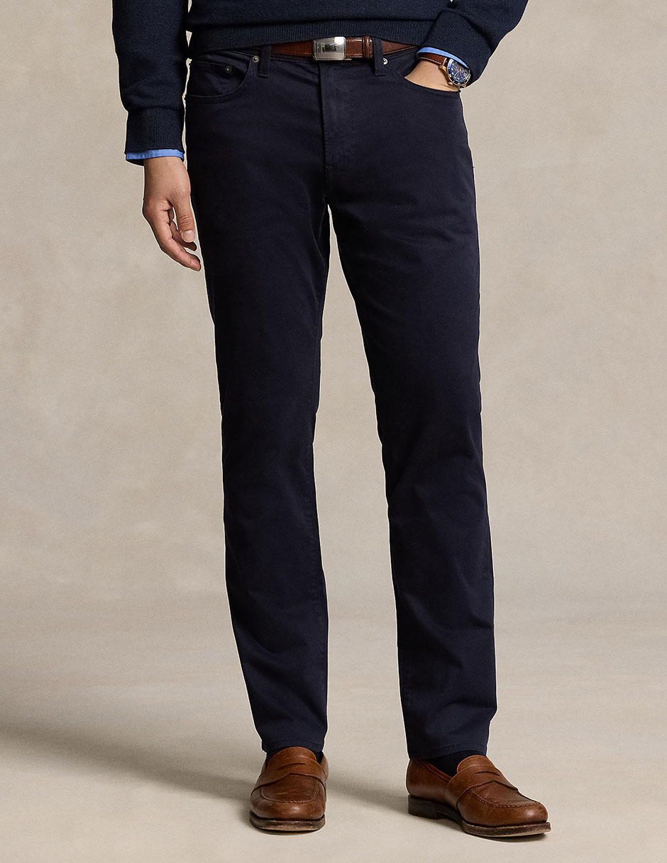 Pantalón slim de algodón para hombre