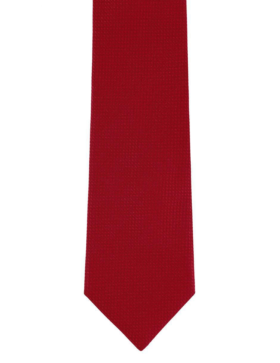 Corbata regular de seda estampado microprint para Hombre 2