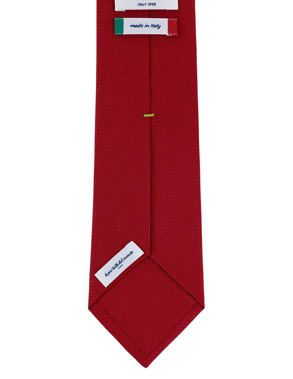 Corbata regular de seda estampado microprint para Hombre 3