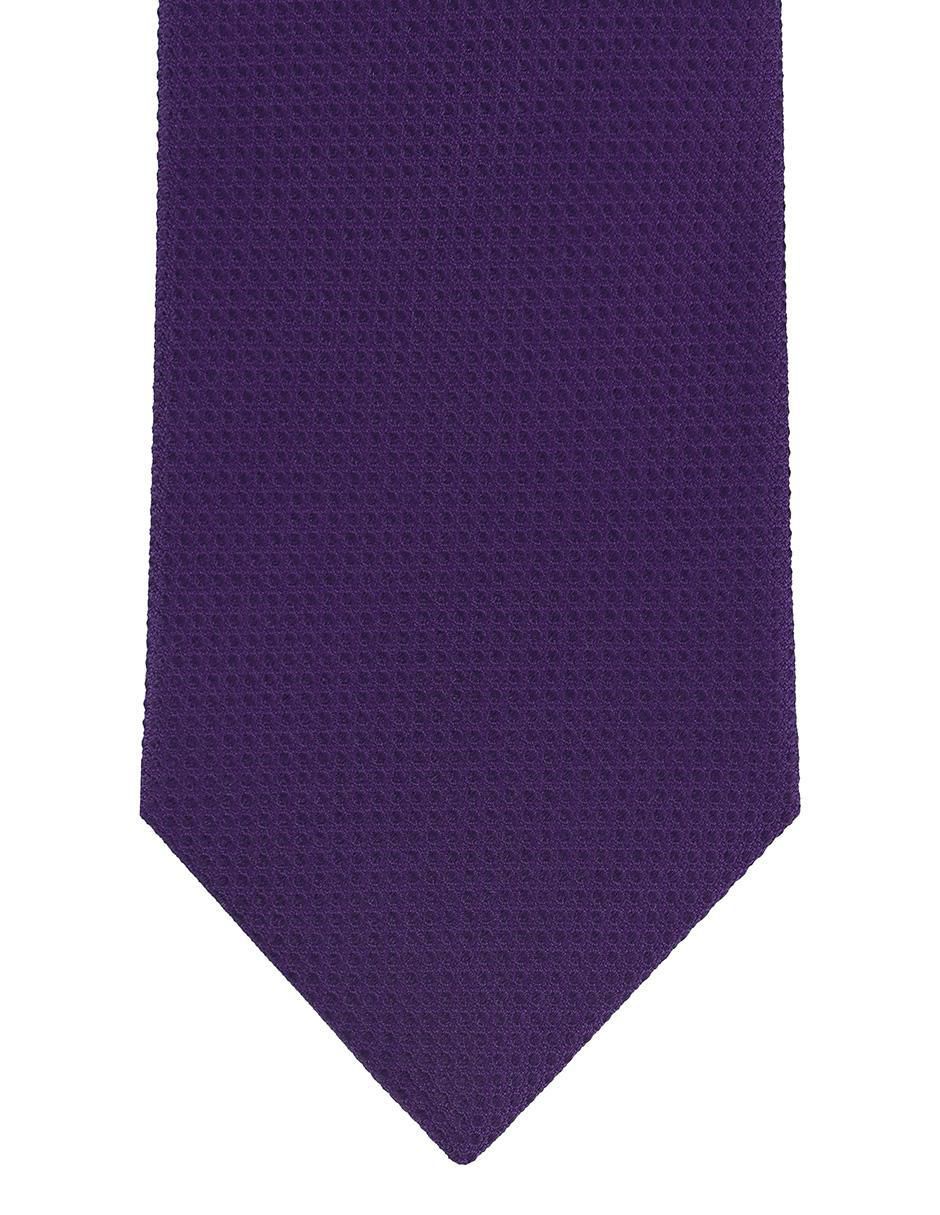 Corbata regular de seda estampado microprint para Hombre
