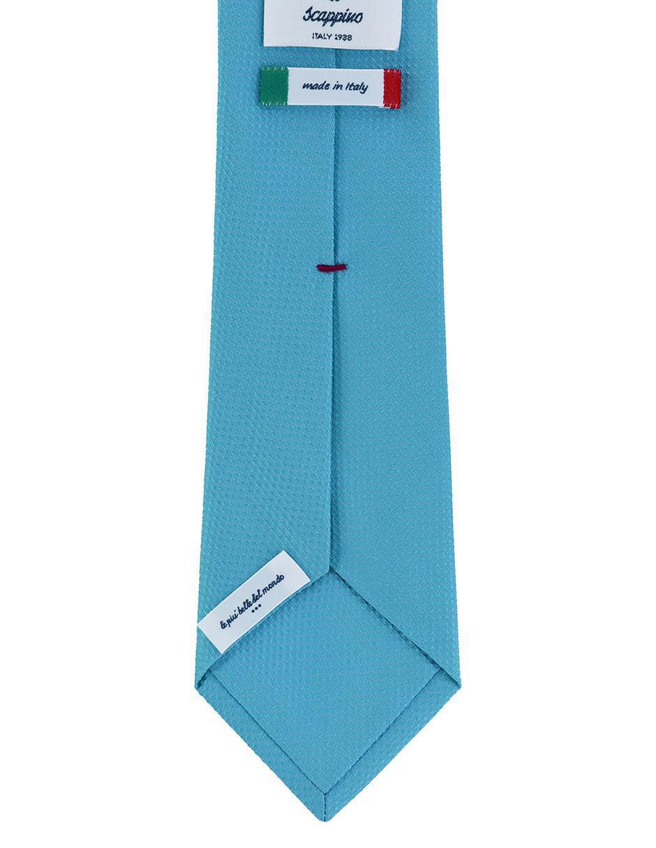 Corbata regular de seda estampado microprint para Hombre 3